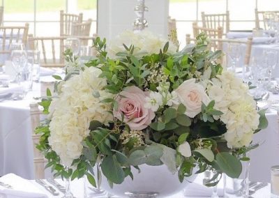 luxury silver bowl hire for venue styling