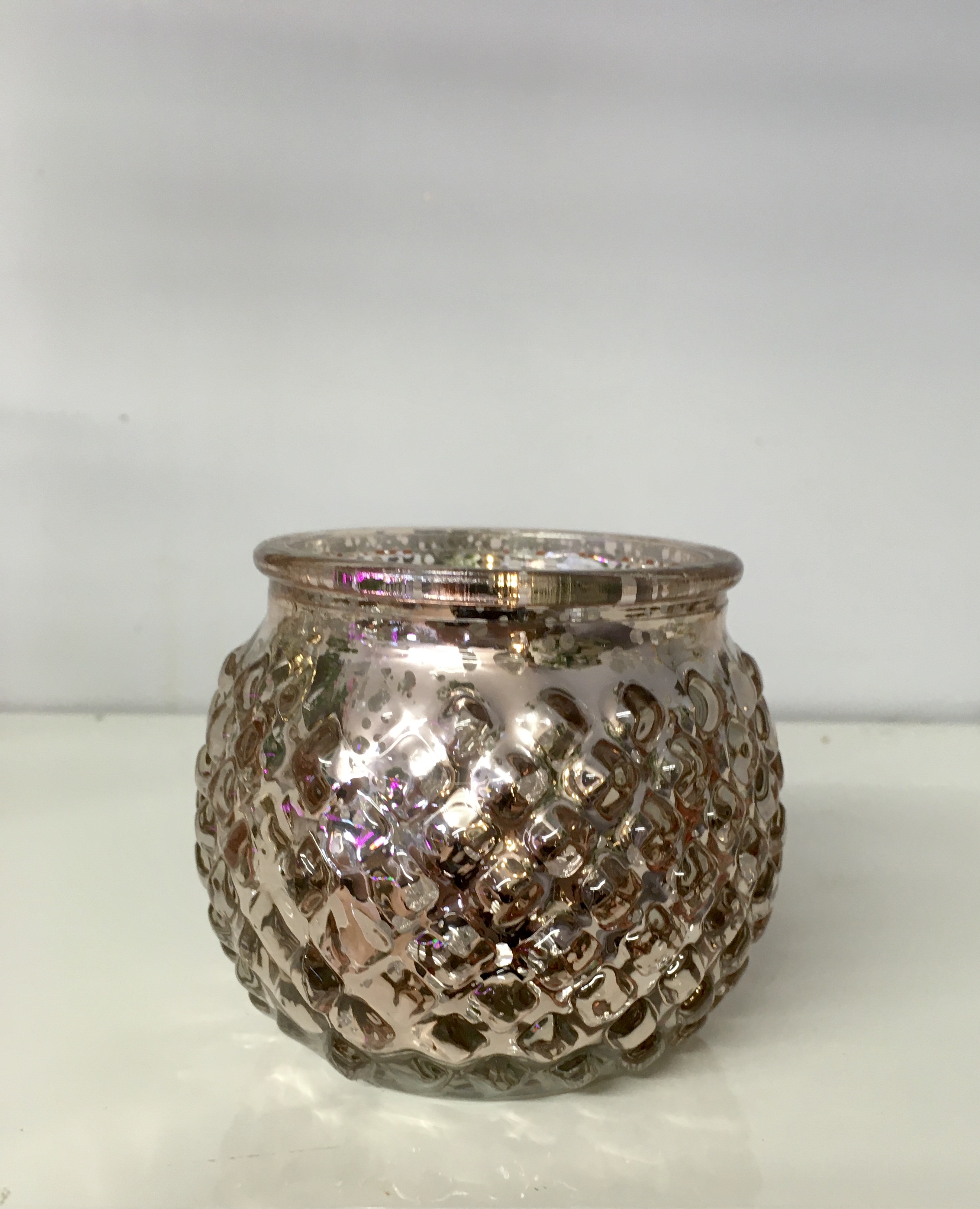 Rose Gold Patterned tea light holders Inspired Hire