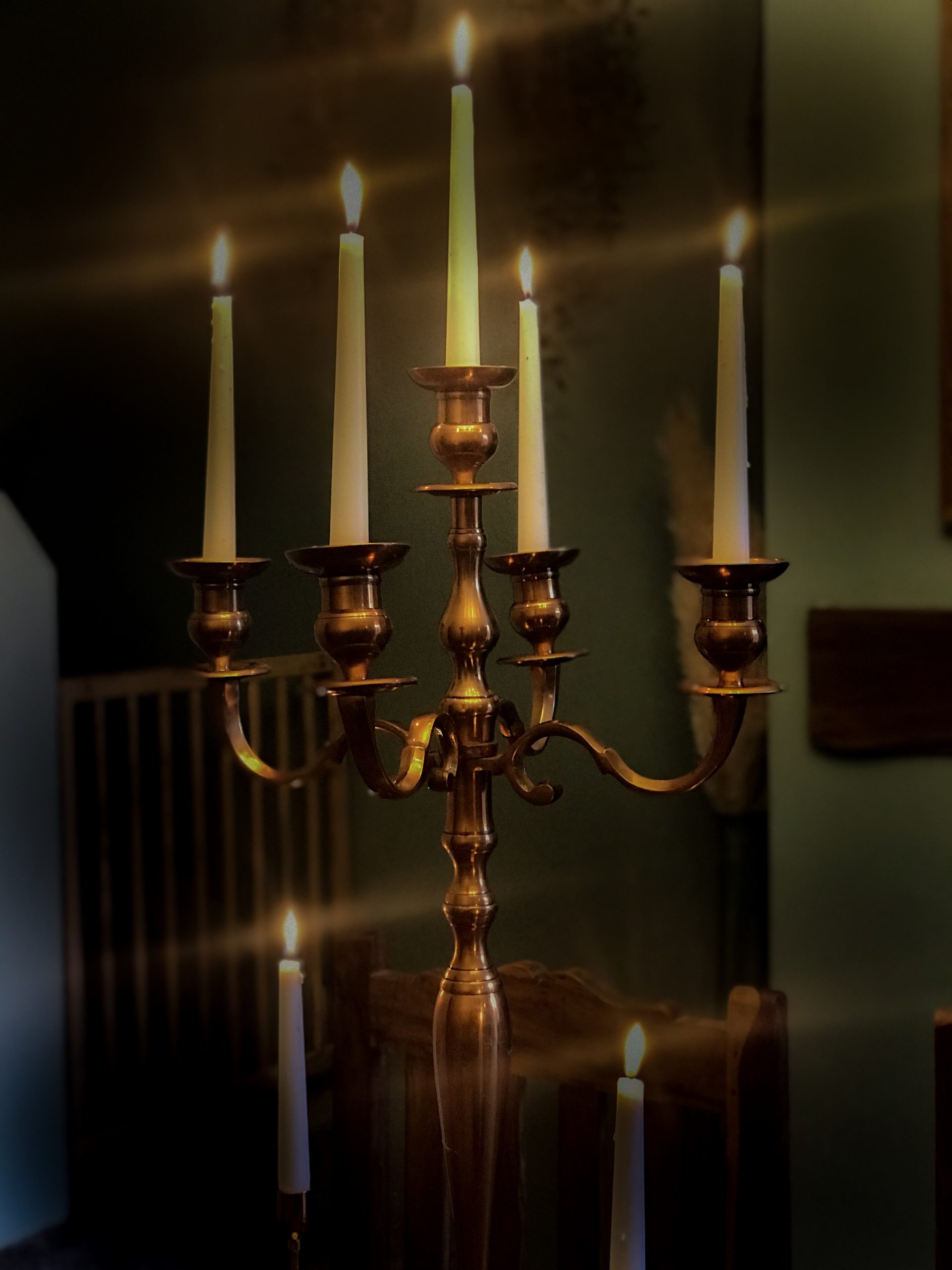 Christmas table Candelabra Hire Rose Gold Inspired Hire